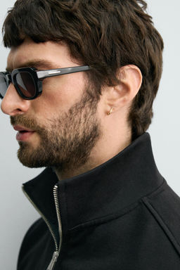 SUDADERA CUELLO CREMALLERA B?SICA / Negro - Zara фото 5