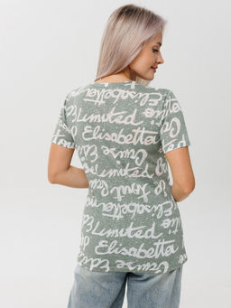 Футболка женская Ф-48 (деворе) Хаки