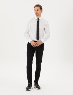Beyaz Slim Fit Uzun Kollu Basic G_mlek - Pierre cardin фото 4