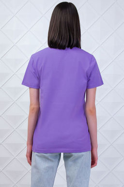 Арт. 3175 Футболка женская 44-52 (5 шт) Цвет:лила - Калинка фото 4