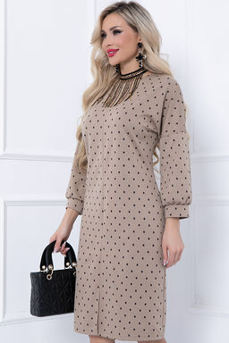 BELLOVERA/ ПЛАТЬЕ РУБЬЕРА (БЕЙЖ ГИРО)