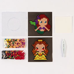 Мозаика 3 в 1 «Принцессы», аквамозаика, термомозаика и мозаика из EVA, 4+