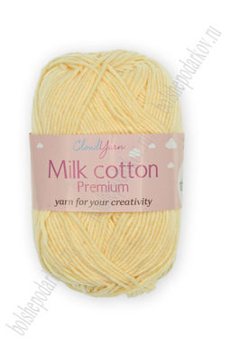 Пряжа Milk cotton Premium 50 гр (10 шт) SF-7847, светло-желтый