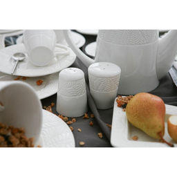 Набор для специй Magistro Crotone, 2 предмета: солонка, перечница, 90 мл, 6×7.5 см, фарфор, белый