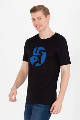 Мужская черная футболка с круглым вырезом - U.s. polo assn фото 9