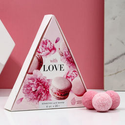 Бомбочки для ванны С любовью, 6?20 г, аромат нежный десерт, Чистое счастье