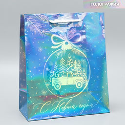 Пакет голографический Морозко, ML 23 27 11.5 см - Дарите счастье фото 2