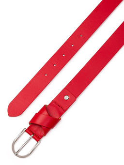 Ремень поясной ELEGANZZA Z-PL07 red 80  фото 2