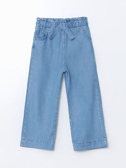 Beli Lastikli Rahat K?z ?ocuk Jean Pantolon