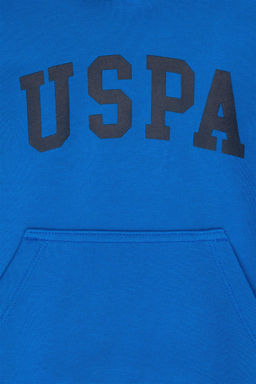 U. S. Polo Assn Детская кобальтово-синяя базовая толстовка с капюшоном - U.s. polo assn фото 3