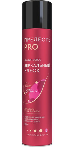 Лак д/в. Прелесть-PRO "Зеркальный блеск". ССФ (225мл).12