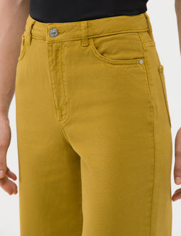 Ye_il High Waist Flare Fit Jean Pantolon