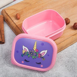 Цена за 2 шт. Ланч - бокс прямоугольный Единорог, 150 мл - Сима-ленд фото 2