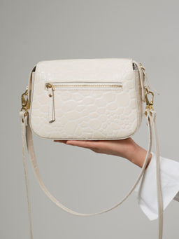 Сумка через плечо Azaro 3684 бежевый лен стоун