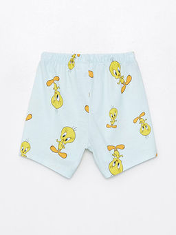 Beli Lastikli Tweety Bask?l? K?z ?ocuk Pijama ?ort - Waikiki фото 2
