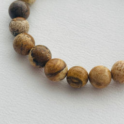 Браслет Яшма песочная 17,5 см