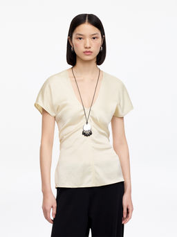 Top de sat?n drapeado - H&m фото 2