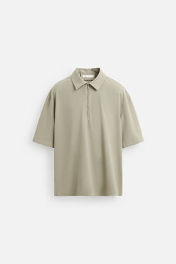 TECHNICAL ZIP-UP POLO SHIRT - Zara фото 6
