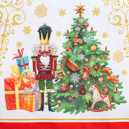 Дорожка на стол новогодняя Этель: Новогодняя сказка, 40 147 см, 100 % хлопок, саржа, 190 г/м  фото 4