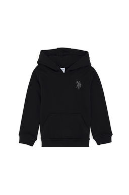 Черный базовый свитшот для мальчика