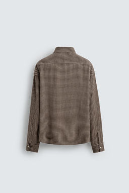 CAMISA RELAXED FIT CUADROS / Arena / Negro - Zara фото 8
