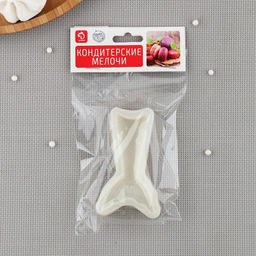Молд для шоколада Доляна «Хвост русалки», силикон, 9.5×5.5×2 см, белый