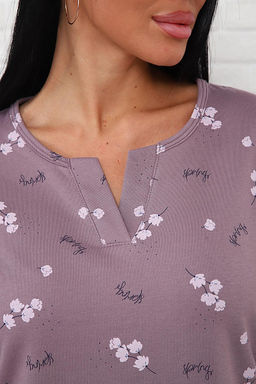 Сорочка теплая, футер с начесом (01035) - Плиона фото 42