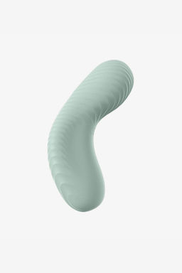 Вибромассажер Fun Factory LAYA III, силикон, зеленый, 11 см  фото 3