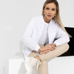 Бомбер Круизные мечты (вайт, нью) - Charutti фото 4