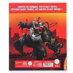 Цена за 20 шт. Тетрадь в линейку 12 листов, 5 видов МИКС, обложка мелованный картон,