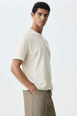 Camiseta en mezcla de lino Relaxed Fit - H&m фото 6