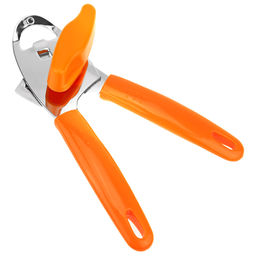 Консервовскрыватель из нержавеющей стали Универсальный-2 21,5х5,5х4,5см, пластмассовые ручки, на картоне (Китай)