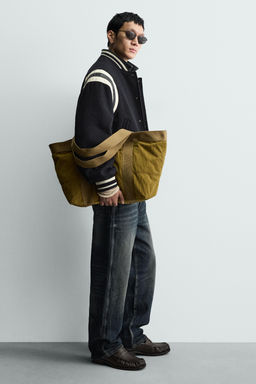 CORDUROY EFFECT TOTE BAG - Zara фото 9