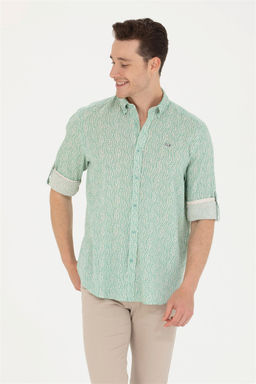 U. S. Polo Assn Мужская мятная рубашка с длинным рукавом - U.s. polo assn фото 14