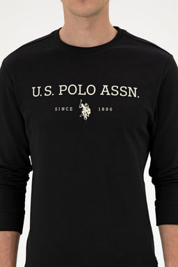 Erkek Regular Fit Bisiklet Yaka Siyah _nce Basic Sweatshirt Sepette S_rpriz _ndirim - U.s. polo assn фото 6