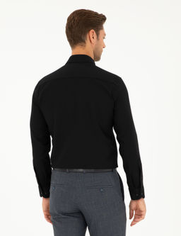 Siyah Slim Fit Arm_rl_ Uzun Kollu G_mlek - Pierre cardin фото 5