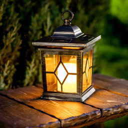 USL-S-180/PT220 Садовый светильник на солнечной батарее Bronze lantern. Серия Special. Упаковка- коробка.