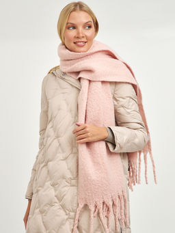 шарф розовый