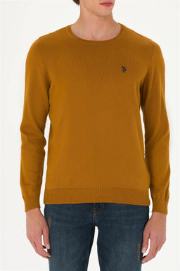 U. S. Polo Assn Мужской базовый свитер кокосового цвета - U.s. polo assn фото 6