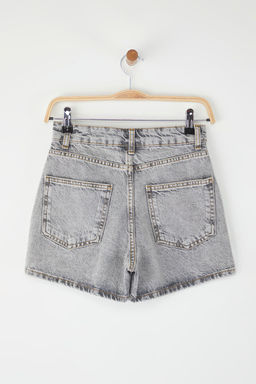 TRENDYOLMILLA Koyu Mavi Yuksek Bel Denim Sort TWOSS23SR00199  фото 6