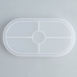 Подставка из гипса. Набор для создания поддона с поталью «Овал»