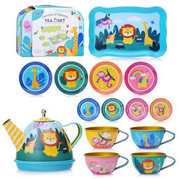 Набор посуды "Забавные животные" в чемодане