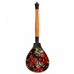 Ложка столовая деревянная 19х6х2,5см, Роспись (Россия) - Домашняя мода фото 3