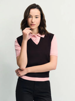 Двухслойный джемпер с вискозой в составе / Zarina