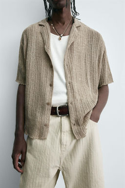 TEXTURED KNIT SHIRT - Zara фото 5