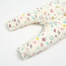 Комбинезон Крошка Я Flower, рост 74-80 см, бежевый  фото 4