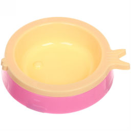 Цена за 3 шт. Миска пластиковая "Рыба моей мечты" 15*4см цвет желто-розовый/180мл