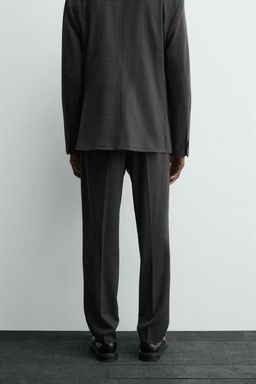 TEXTURED SUIT TROUSERS - Zara фото 12