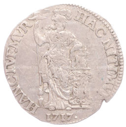 Монета 1 гульден 1717 года Голландия