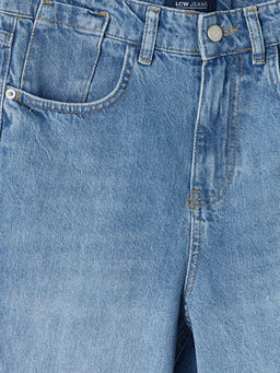 Bermuda Fit Kad?n Jean ?ortolon